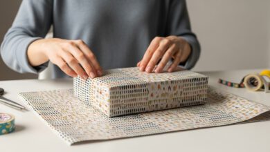 Mit Designpapier einzigartige Geschenke gestalten: So geht's!